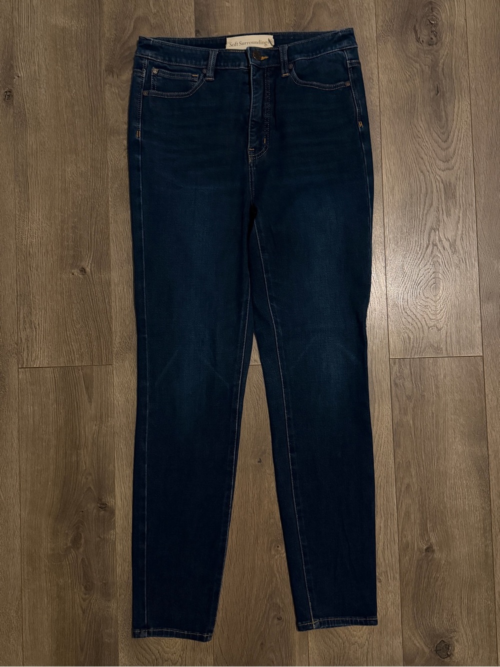 Soft Surroundings Dark Wash Slim Jeans – Size 8